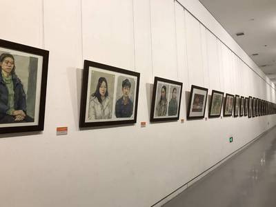 山东工艺美术学院附中师生美术作品习作展开幕
