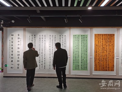 以文促农振兴乡村 安徽画廊展出太和县李兴镇书画暨文旅产品